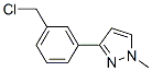 3-(1-甲基-3-吡唑)芐氯結(jié)構(gòu)式_912569-61-0結(jié)構(gòu)式