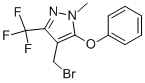 4-(Bromomethyl)-1-methyl-5-phenoxy-3-(trifluoromethyl)-1h-pyrazoleStructure,912569-72-3Structure 4-(Bromomethyl)-1-methyl-5-phenoxy-3-(trifluoromethyl)-1h-pyrazole Structure,912569-72-3Structure