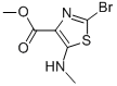 4-Thiazolecarboxylic acid, 2-bromo-5-(methylamino)-, methyl esterStructure,915721-06-1Structure 4-Thiazolecarboxylic acid, 2-bromo-5-(methylamino)-, methyl ester Structure,915721-06-1Structure