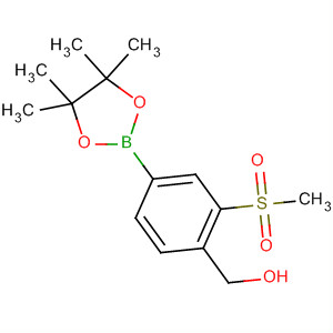 [2-甲烷磺?；?4-(4,4,5,5-四甲基-[1,3,2]二噁硼烷-2-基)-苯基]-甲醇結(jié)構(gòu)式_918328-16-2結(jié)構(gòu)式