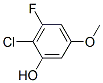 Phenol, 2-chloro-3-fluoro-5-methoxy-Structure,920036-39-1Structure Phenol, 2-chloro-3-fluoro-5-methoxy- Structure,920036-39-1Structure