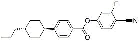 反-4-(4-正丙基環(huán)己基)苯甲酸-3-氟-4-氰基苯酯結(jié)構(gòu)式_92118-82-6結(jié)構(gòu)式