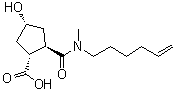 (1R,2r,4r)-2-(hex-5-enyl-methyl-carbamoyl)-4-hydroxy-cyclopentanecarboxylic acidStructure,922727-92-2Structure (1R,2r,4r)-2-(hex-5-enyl-methyl-carbamoyl)-4-hydroxy-cyclopentanecarboxylic acid Structure,922727-92-2Structure