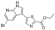 2-Thiazolecarboxylic acid, 5-(5-bromo-1h-pyrrolo[2,3-b]pyridin-3-yl)-, ethyl ester Structure,923583-98-6Structure