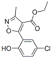 4-Isoxazolecarboxylicacid,5-(5-chloro-2-hydroxyphenyl)-3-methyl-,ethylester(9ci)Structure,92397-21-2Structure 4-Isoxazolecarboxylicacid,5-(5-chloro-2-hydroxyphenyl)-3-methyl-,ethylester(9ci) Structure,92397-21-2Structure