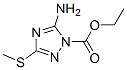 1H-1,2,4-triazole-1-carboxylicacid,5-amino-3-(methylthio)-,ethylester(9ci)Structure,92945-32-9Structure 1H-1,2,4-triazole-1-carboxylicacid,5-amino-3-(methylthio)-,ethylester(9ci) Structure,92945-32-9Structure