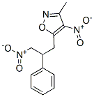 Isoxazole, 3-methyl-4-nitro-5-(3-nitro-2-phenylpropyl)-Structure,929719-03-9Structure Isoxazole, 3-methyl-4-nitro-5-(3-nitro-2-phenylpropyl)- Structure,929719-03-9Structure