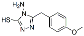 4-Amino-5-(4-methoxybenzyl)-4H-1,2,4-triazole-3-thiolStructure,93073-14-4Structure 4-Amino-5-(4-methoxybenzyl)-4H-1,2,4-triazole-3-thiol Structure,93073-14-4Structure