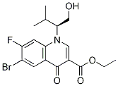 6-溴-1,4-二氫-7-氟-1-[(1S)-1-(羥基甲基)-2-甲基丙基]-4-氧代-3-喹啉羧酸乙酯結(jié)構(gòu)式_934161-50-9結(jié)構(gòu)式