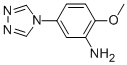 2-甲氧基-5-[1,2,4]噻唑-4-苯胺結(jié)構(gòu)式_936074-56-5結(jié)構(gòu)式