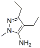 1H-pyrazol-5-amine, 3,4-diethyl-1-methyl-Structure,936940-25-9Structure 1H-pyrazol-5-amine, 3,4-diethyl-1-methyl- Structure,936940-25-9Structure