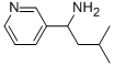 3-甲基-1-(3-吡啶)-1-丁胺結(jié)構(gòu)式_938459-12-2結(jié)構(gòu)式
