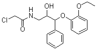 (2RS,3RS)-1-氯乙酰基氨基-3-(2-乙氧基苯氧基)-2-羥基-3-苯基丙烷結(jié)構(gòu)式_93852-40-5結(jié)構(gòu)式
