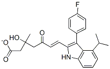 (E)-7-[3-(4-氟苯基)-1-(1-甲基乙基)-吲哚-2-基]-3-羥基-5-氧代庚-6-烯酸甲酯結(jié)構(gòu)式_93957-52-9結(jié)構(gòu)式