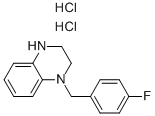 1-(4-氟-芐基)-1,2,3,4-四氫-喹噁啉雙鹽酸鹽結(jié)構(gòu)式_939760-20-0結(jié)構(gòu)式