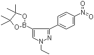 1-乙基-3-(4-硝基苯基)-4-(4,4,5,5-四甲基-1,3,2-二噁硼烷-2-基)-1H-吡唑結構式_942920-11-8結構式