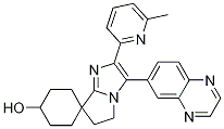 反式-2-(6-甲基吡啶-2-基)-3-(喹噁啉-6-基)-5,6-二氫螺[環(huán)己烷-1,7-吡咯并[1,2-a]咪唑]-4-醇結(jié)構(gòu)式_943515-07-9結(jié)構(gòu)式