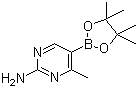 4-Methyl-5-(4,4,5,5-tetramethyl-1,3,2-dioxaborolan-2-yl)pyrimidin-2-amineStructure,944401-55-2Structure 4-Methyl-5-(4,4,5,5-tetramethyl-1,3,2-dioxaborolan-2-yl)pyrimidin-2-amine Structure,944401-55-2Structure