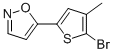 Isoxazole, 5-(5-bromo-4-methyl-2-thienyl)-Structure,945392-05-2Structure Isoxazole, 5-(5-bromo-4-methyl-2-thienyl)- Structure,945392-05-2Structure