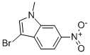 1H-indole, 3-bromo-1-methyl-6-nitro-Structure,945556-86-5Structure 1H-indole, 3-bromo-1-methyl-6-nitro- Structure,945556-86-5Structure