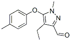 1H-pyrazole-3-carboxaldehyde, 4-ethyl-1-methyl-5-(4-methylphenoxy)-Structure,946061-25-2Structure 1H-pyrazole-3-carboxaldehyde, 4-ethyl-1-methyl-5-(4-methylphenoxy)- Structure,946061-25-2Structure