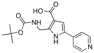 1H-pyrrole-3-carboxylic acid, 2-[[[(1,1-dimethylethoxy)carbonyl]amino]methyl]-5-(4-pyridinyl)- Structure,947327-47-1Structure