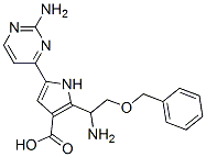 1H-pyrrole-3-carboxylic acid, 2-[1-amino-2-(phenylmethoxy)ethyl]-5-(2-amino-4-pyrimidinyl)- Structure,947327-57-3Structure