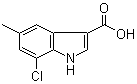 1H-indole-3-carboxylic acid, 7-chloro-5-methyl-Structure,948581-64-4Structure 1H-indole-3-carboxylic acid, 7-chloro-5-methyl- Structure,948581-64-4Structure