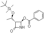 (3R,4R)-4-苯甲酰氧基-3-(1-叔丁基二甲基硅氧基]乙基)環(huán)丁胺-2-酮結(jié)構(gòu)式_94944-10-2結(jié)構(gòu)式