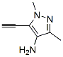 1H-pyrazol-4-amine, 5-ethynyl-1,3-dimethyl-(9ci)Structure,94990-00-8Structure 1H-pyrazol-4-amine, 5-ethynyl-1,3-dimethyl-(9ci) Structure,94990-00-8Structure