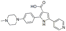 1H-pyrrole-3-carboxylic acid, 2-[4-(4-methyl-1-piperazinyl)phenyl]-5-(4-pyridinyl)- Structure,951783-35-0Structure