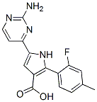 1H-pyrrole-3-carboxylic acid, 5-(2-amino-4-pyrimidinyl)-2-(2-fluoro-4-methylphenyl)-Structure,951784-15-9Structure 1H-pyrrole-3-carboxylic acid, 5-(2-amino-4-pyrimidinyl)-2-(2-fluoro-4-methylphenyl)- Structure,951784-15-9Structure