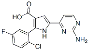 1H-pyrrole-3-carboxylic acid, 5-(2-amino-4-pyrimidinyl)-2-(2-chloro-5-fluorophenyl)- Structure,951784-17-1Structure