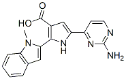 1H-pyrrole-3-carboxylic acid, 5-(2-amino-4-pyrimidinyl)-2-(1-methyl-1h-indol-2-yl)-Structure,951784-35-3Structure 1H-pyrrole-3-carboxylic acid, 5-(2-amino-4-pyrimidinyl)-2-(1-methyl-1h-indol-2-yl)- Structure,951784-35-3Structure