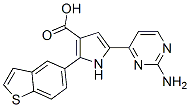 1H-pyrrole-3-carboxylic acid, 5-(2-amino-4-pyrimidinyl)-2-benzo[b]thien-5-yl- Structure,951784-37-5Structure