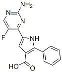 1H-pyrrole-3-carboxylic acid, 5-(2-amino-5-fluoro-4-pyrimidinyl)-2-phenyl-Structure,951784-41-1Structure 1H-pyrrole-3-carboxylic acid, 5-(2-amino-5-fluoro-4-pyrimidinyl)-2-phenyl- Structure,951784-41-1Structure