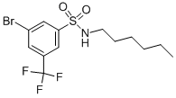N-hexyl-3-bromo-5-trifluoromethylbenzenesulfonamide Structure,951884-63-2Structure