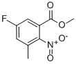 Benzoic acid, 5-fluoro-3-methyl-2-nitro-, methyl esterStructure,952479-97-9Structure Benzoic acid, 5-fluoro-3-methyl-2-nitro-, methyl ester Structure,952479-97-9Structure