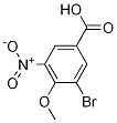 3-Bromo-4-methoxy-5-nitro benzoicacidStructure,954815-08-8Structure 3-Bromo-4-methoxy-5-nitro benzoicacid Structure,954815-08-8Structure