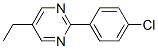 Pyrimidine, 2-(4-chlorophenyl)-5-ethyl- (9ci)Structure,95495-06-0Structure Pyrimidine, 2-(4-chlorophenyl)-5-ethyl- (9ci) Structure,95495-06-0Structure