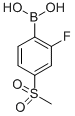2-Fluoro-4-(methylsulfonyl)phenylboronic acid Structure,957060-85-4Structure