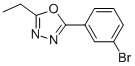 2-(3-Bromophenyl)-5-ethyl-1,3,4-oxadiazoleStructure,957065-88-2Structure 2-(3-Bromophenyl)-5-ethyl-1,3,4-oxadiazole Structure,957065-88-2Structure