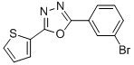 2-(3-Bromophenyl)-5-(thiophen-2-yl)-1,3,4-oxadiazoleStructure,957065-93-9Structure 2-(3-Bromophenyl)-5-(thiophen-2-yl)-1,3,4-oxadiazole Structure,957065-93-9Structure