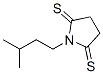 2,5-Pyrrolidinedithione, 1-(3-methylbutyl)-Structure,95765-54-1Structure 2,5-Pyrrolidinedithione, 1-(3-methylbutyl)- Structure,95765-54-1Structure