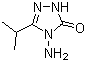 4-Amino-2,4-dihydro-5-(1-methylethyl)-3H-1,2,4-triazol-3-oneStructure,96240-10-7Structure 4-Amino-2,4-dihydro-5-(1-methylethyl)-3H-1,2,4-triazol-3-one Structure,96240-10-7Structure