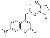 7-(Dimethylamino)-2-oxo-2h-1-benzopyran-4-aceticacid 2,5-dioxo-1-pyrrolidinyl esterStructure,96686-59-8Structure 7-(Dimethylamino)-2-oxo-2h-1-benzopyran-4-aceticacid 2,5-dioxo-1-pyrrolidinyl ester Structure,96686-59-8Structure