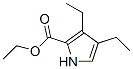3,4-Diethyl-1H-pyrrole-2-carboxylic acid ethyl esterStructure,97336-41-9Structure 3,4-Diethyl-1H-pyrrole-2-carboxylic acid ethyl ester Structure,97336-41-9Structure
