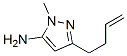 1H-pyrazol-5-amine, 3-(3-butenyl)-1-methyl-(9ci)Structure,97820-70-7Structure 1H-pyrazol-5-amine, 3-(3-butenyl)-1-methyl-(9ci) Structure,97820-70-7Structure