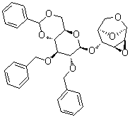 1,6：2,3-二脫水-4-O-(2,3-二-O-芐基-4,6-O-亞芐基β-D-吡喃葡糖基)-β-D-吡喃甘露糖結(jié)構(gòu)式_99541-22-7結(jié)構(gòu)式