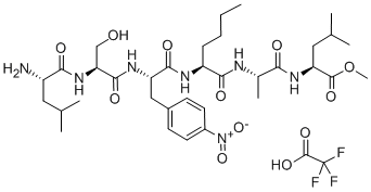 Leu-Ser-p-nitro-Phe-Nle-Ala-Leu methyl ester TFAStructure,99764-63-3Structure Leu-Ser-p-nitro-Phe-Nle-Ala-Leu methyl ester TFA Structure,99764-63-3Structure